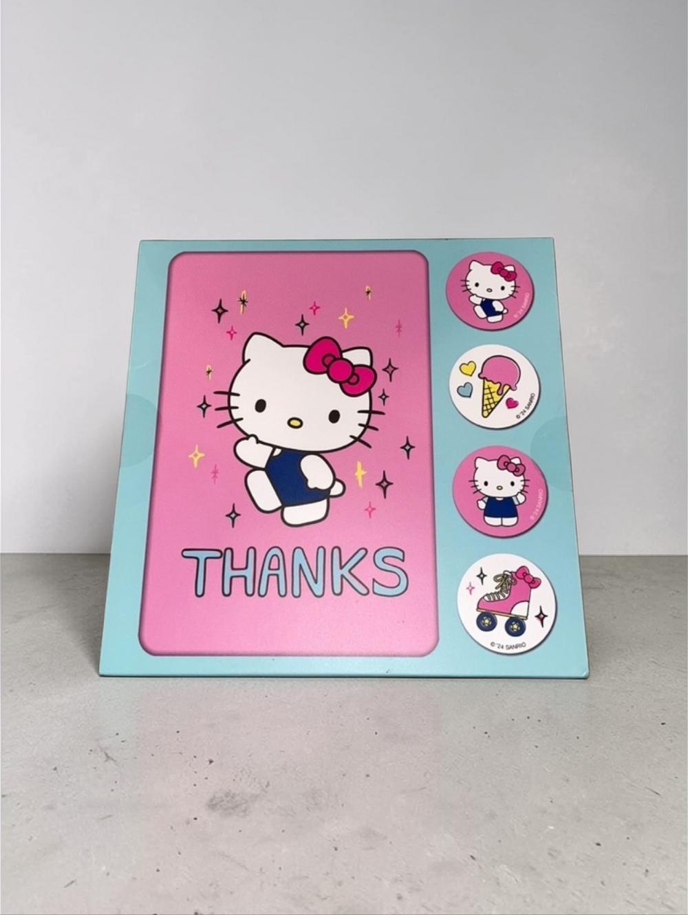 Sanrio Hello Kitty Thank You Card Set Box - Red/Yellow Or Blue/Pink, NIB - Picture 3 of 7